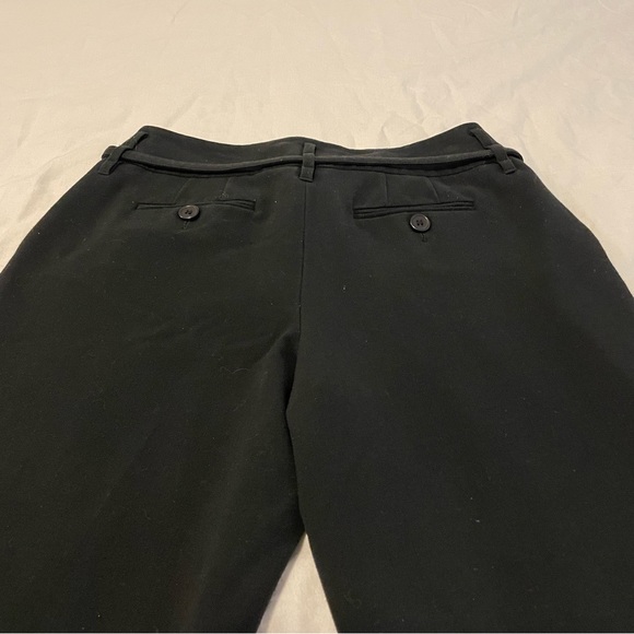 LOFT Pleated Wide Leg Trousers with belt Dress Pants Culottes Black Women’s 4P - Picture 6 of 9